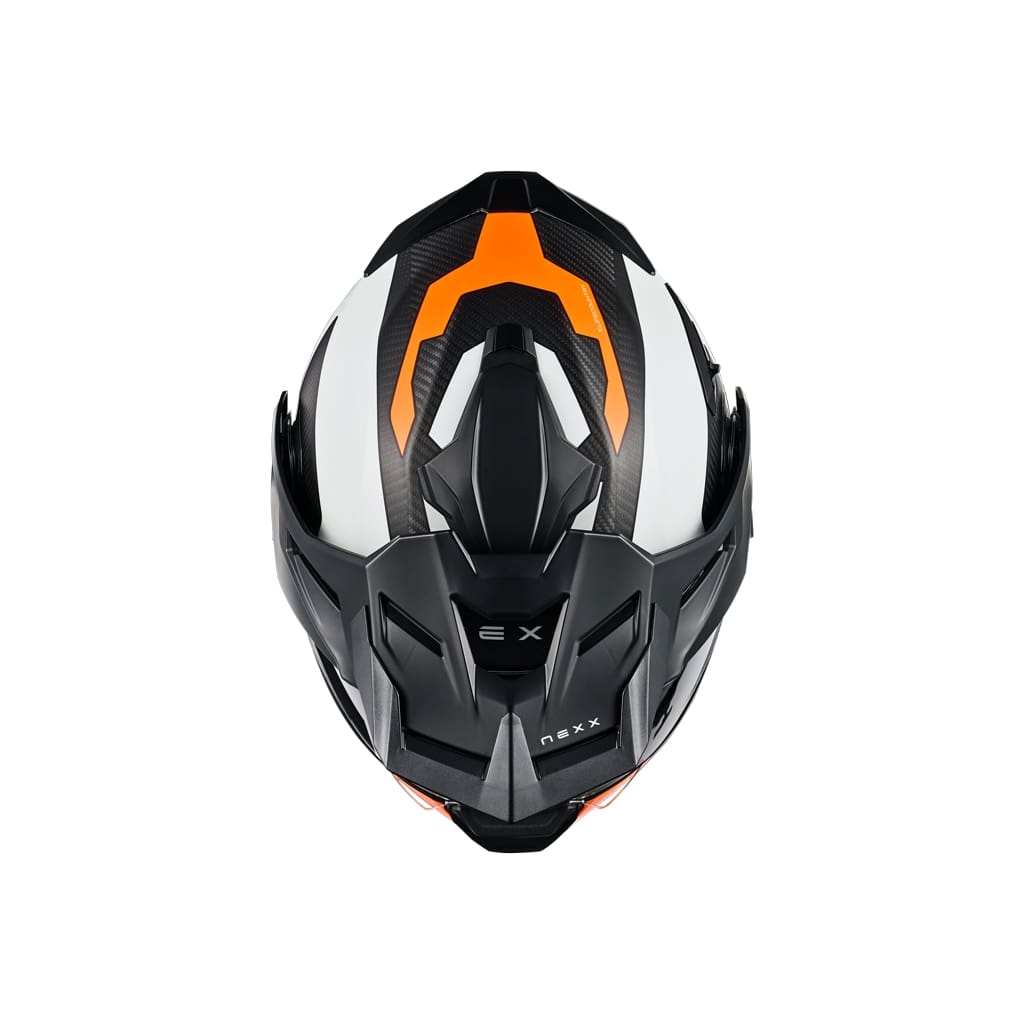 Nexx X.Lifecountry Carbon Terra valkoinen/oranssi