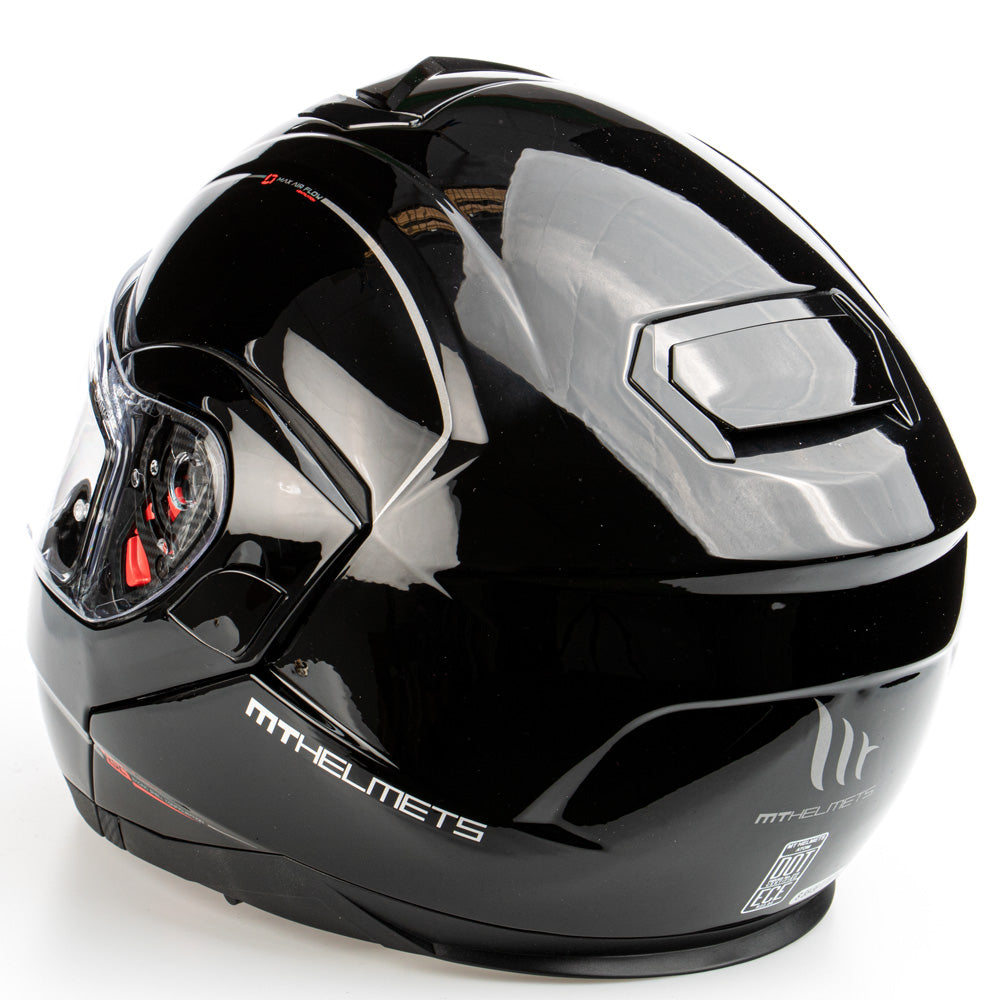 MT Atom flip-up helmet, black
