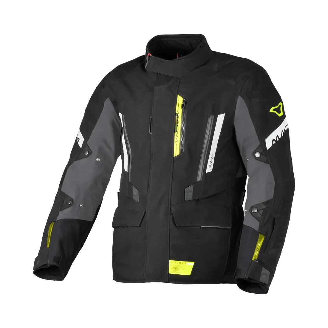 Macna Ultimax 2.0 laminated mc jacket, black/grey/neon green