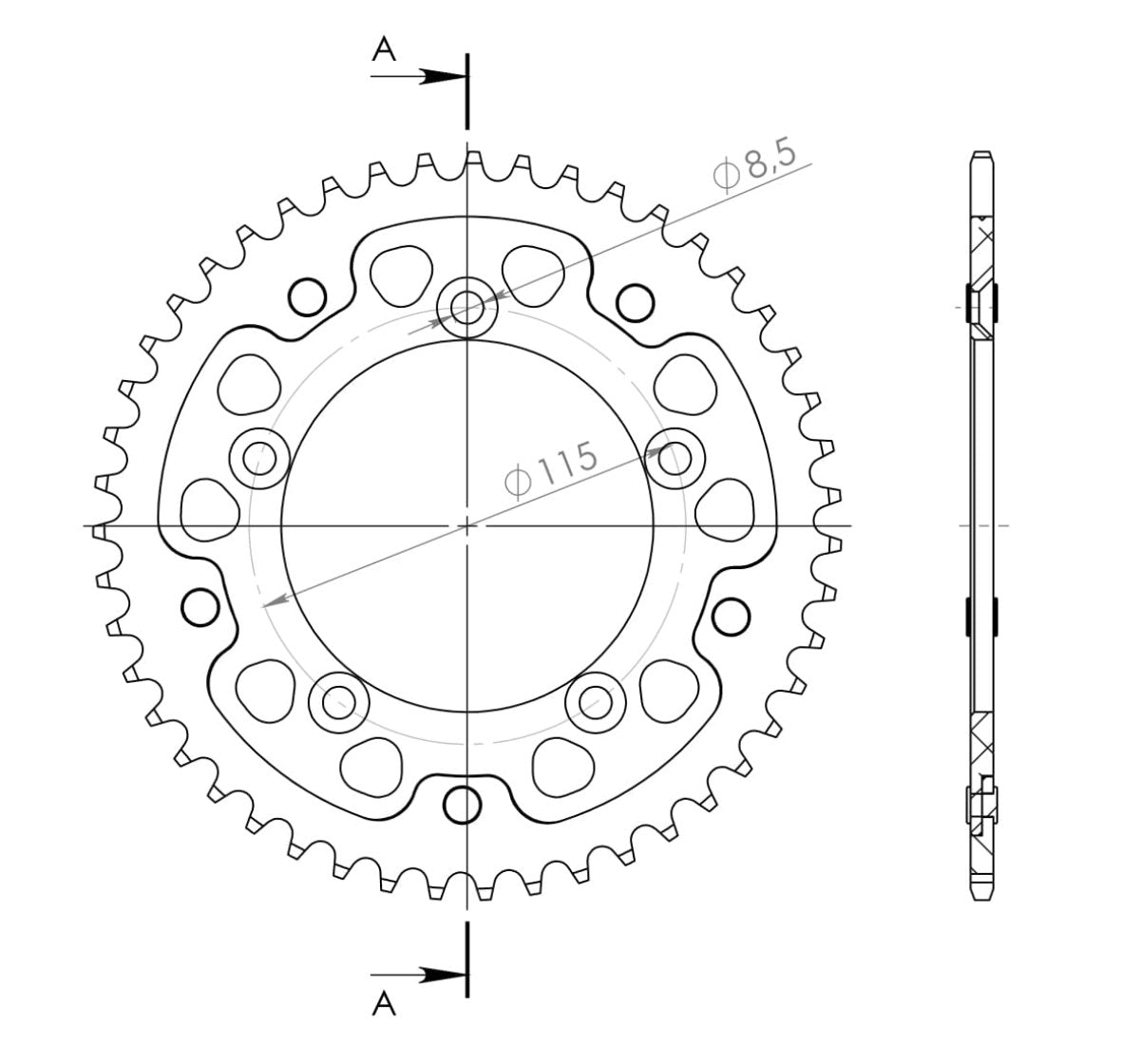 Supersprox Stealth takaratas KTM SX65 46