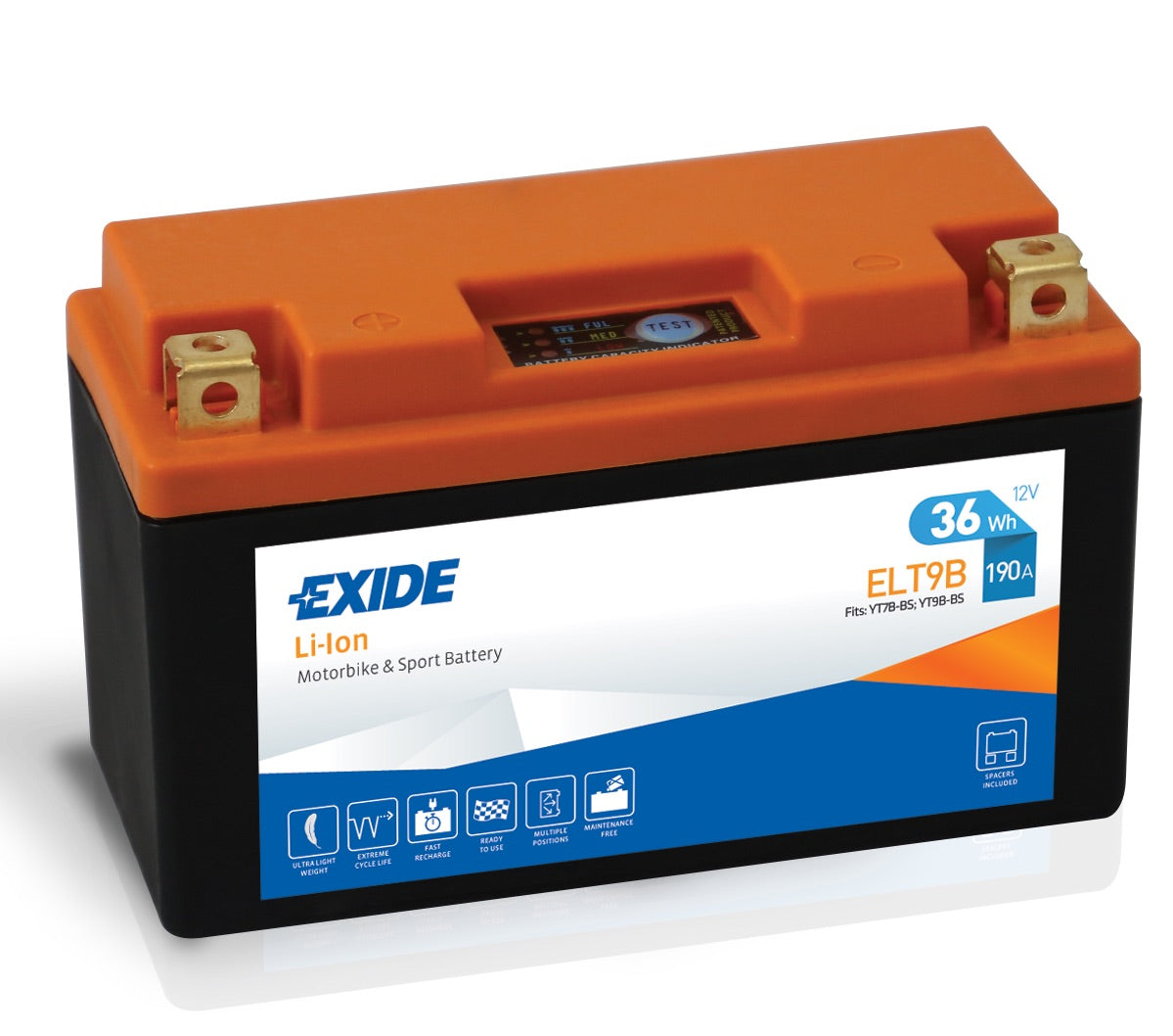 Exide MC Lithium ELT9B akku, 12V 36Wh