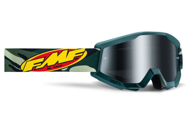 FMF Powercore Assault Camo, silver mirror lens