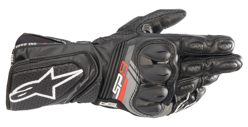 Alpinestars SP-8 v3 leather gloves, black