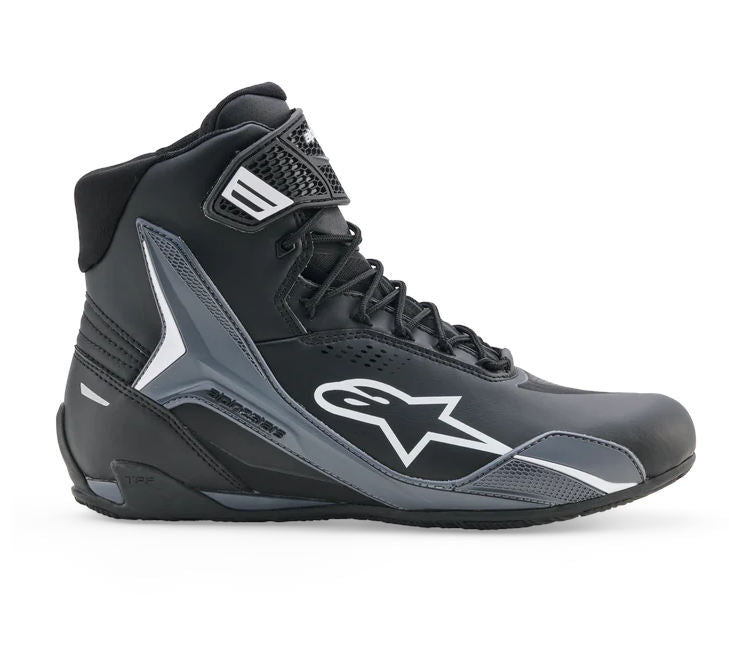 Alpinestars Faster 4 Drystar nilkkurit, musta/harmaa/valkoinen