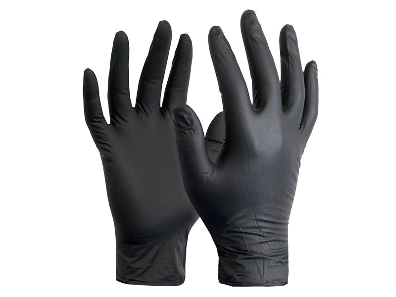 Hyper Nitrile gloves, black (50pack)