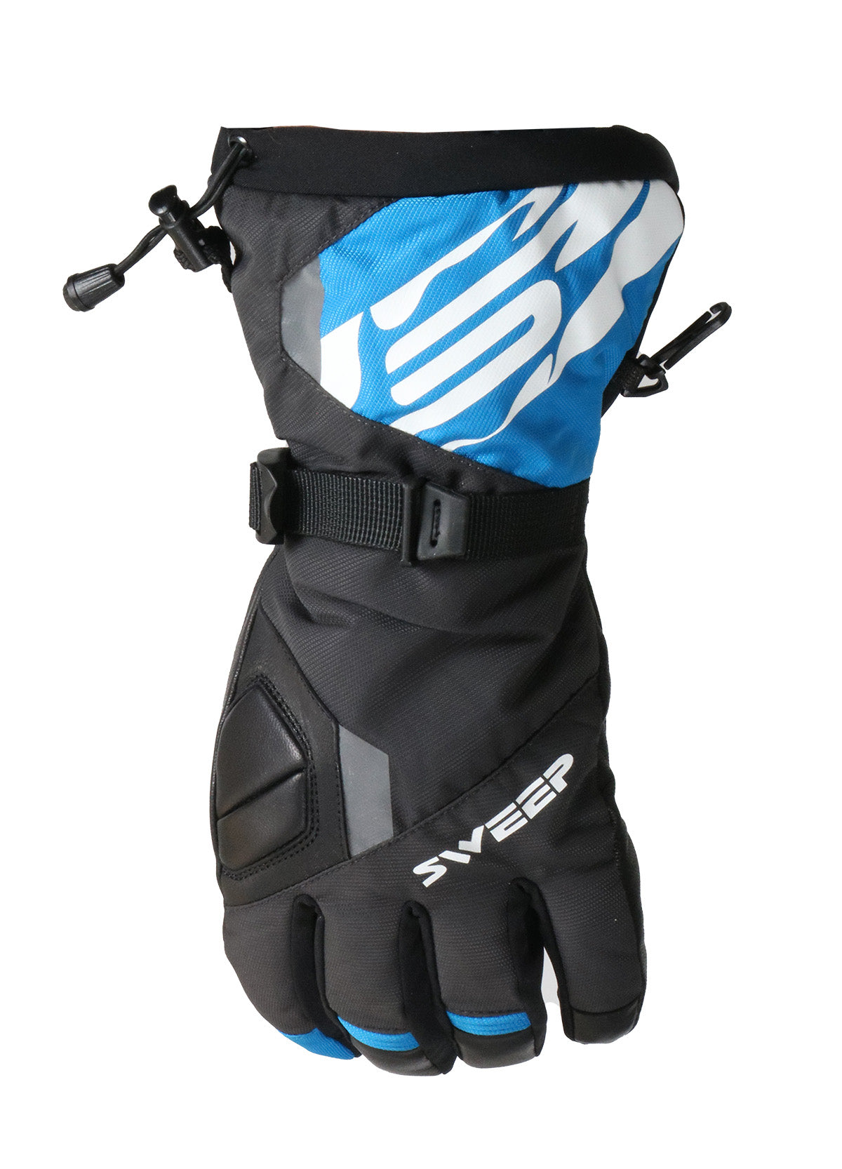 Sweep Outpost Snowmobile gloves, black/grey/blue