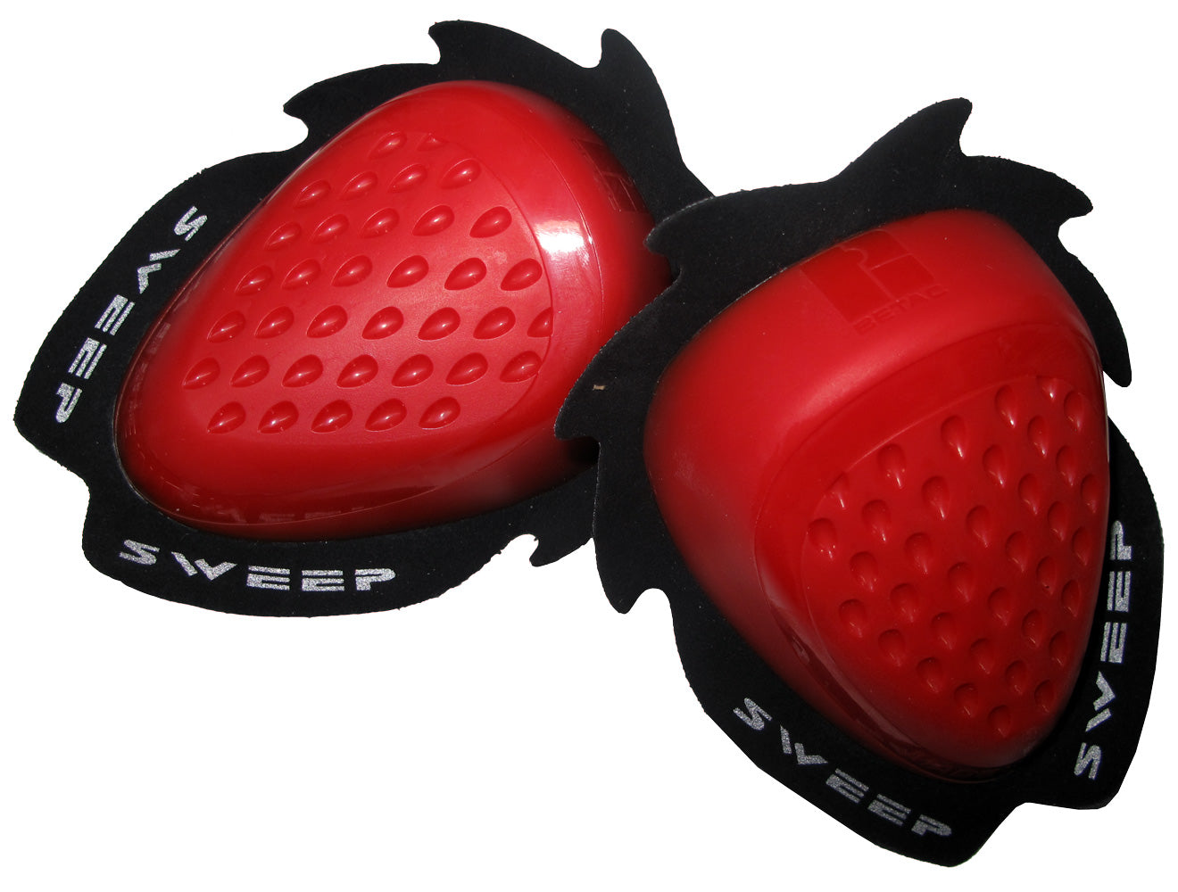 Sweep Dropper Knee slider, red, pair