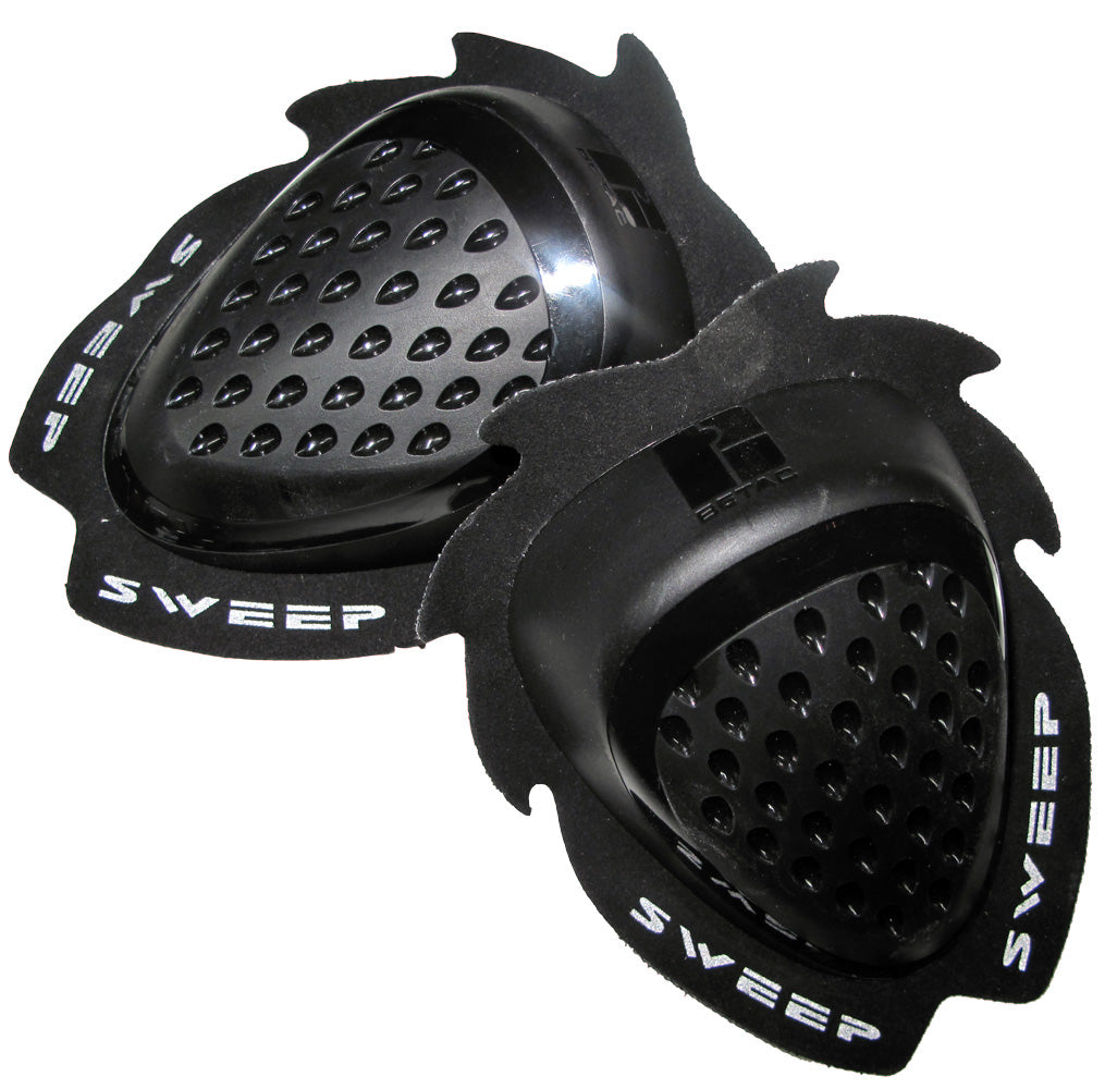 Sweep Dropper Knee slider, black, pair