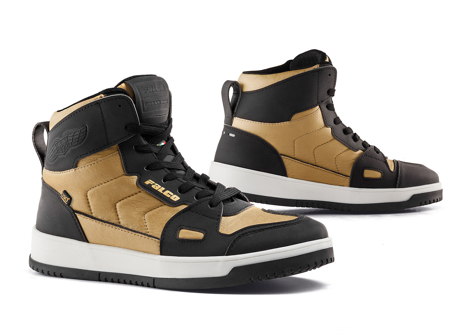 Gianni Falco Harlem naisten ajokengät, kulta/musta/valkoinen