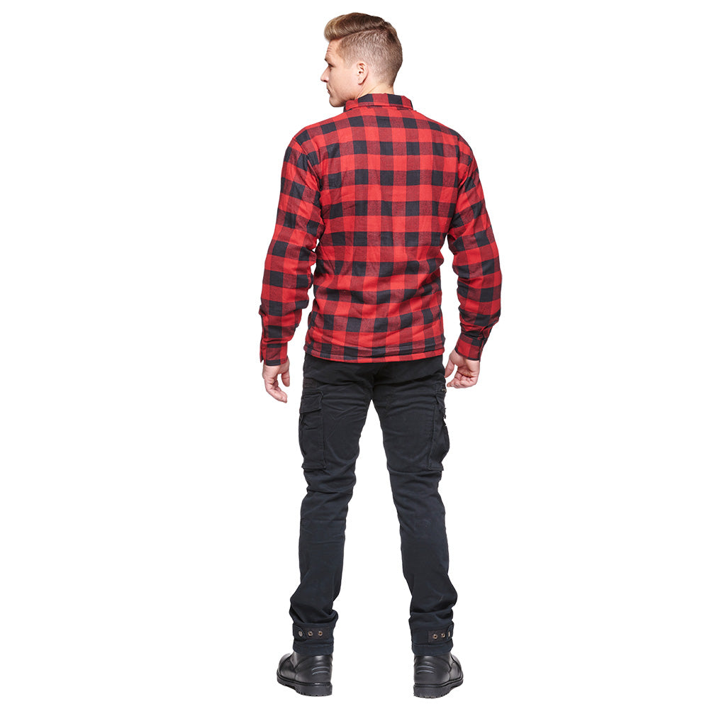 Sweep Manitou MC flannel shirt, red/black
