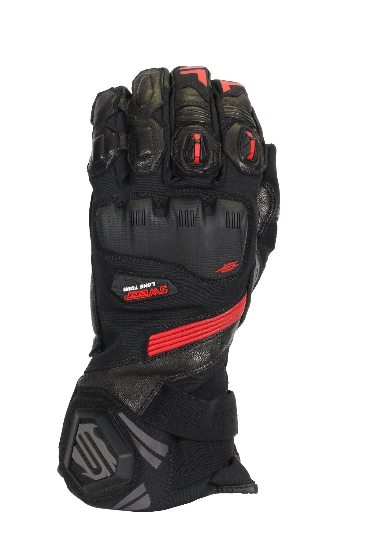 Sweep Gladius vedenpitävä ajokäsine, musta/punainen