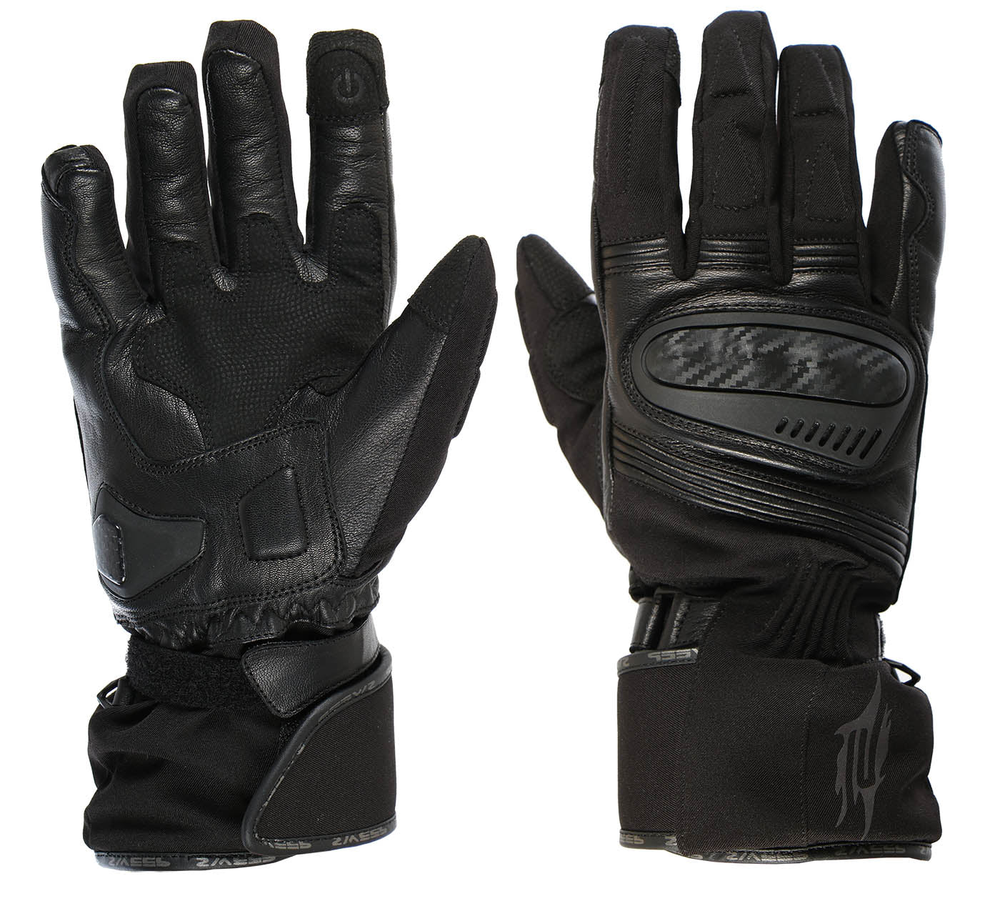 Sweep Infinity waterproof ladies mc glove, black