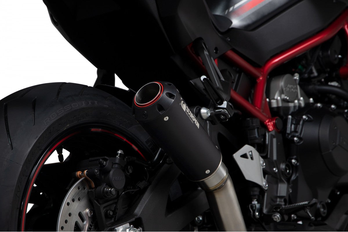 Scorpion Red Power Slip On, Black Ceramic Coated Sleeve, Z H2 20-25