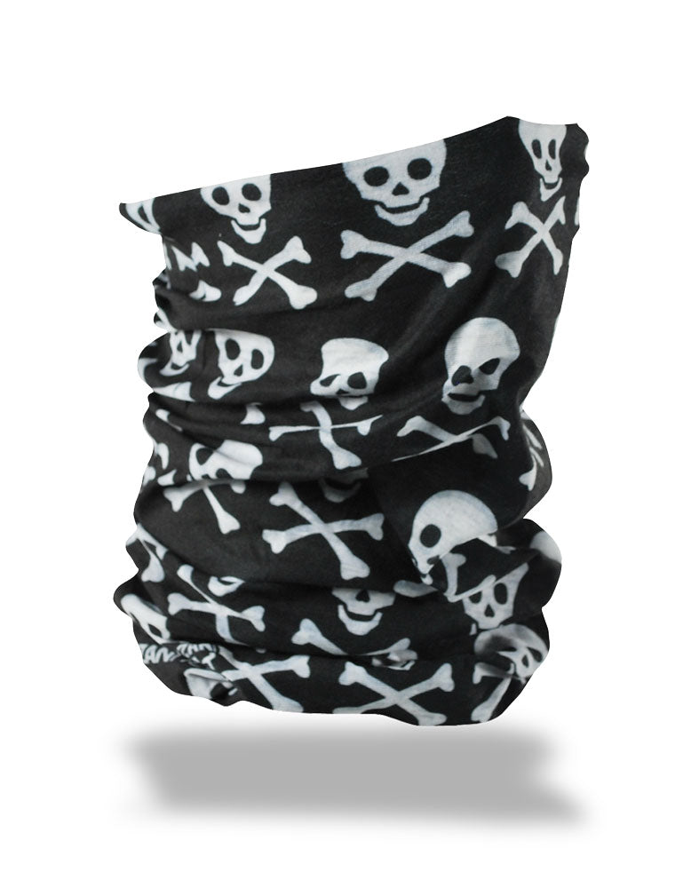 Motley tube black skull