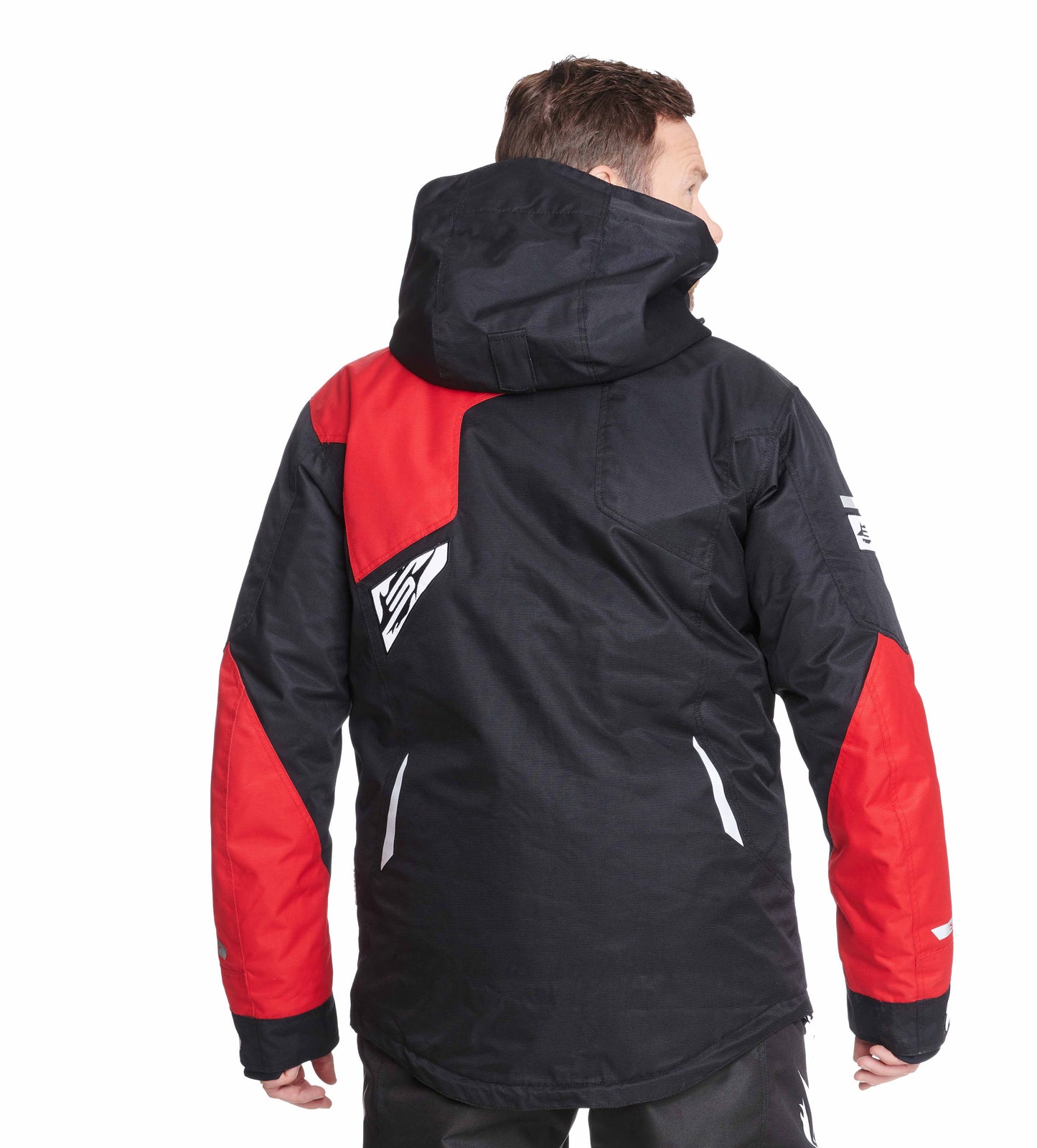 Sweep Pulse snowmobile jacket, black/red/white