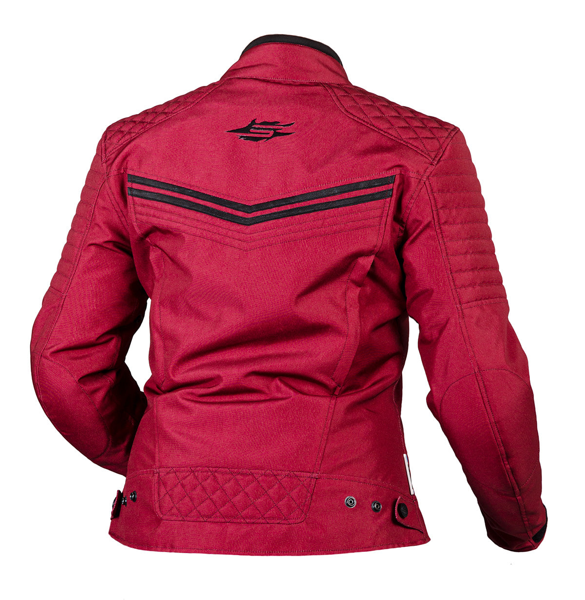 Sweep Scrambler WP ladies textile jacket, wine red/black