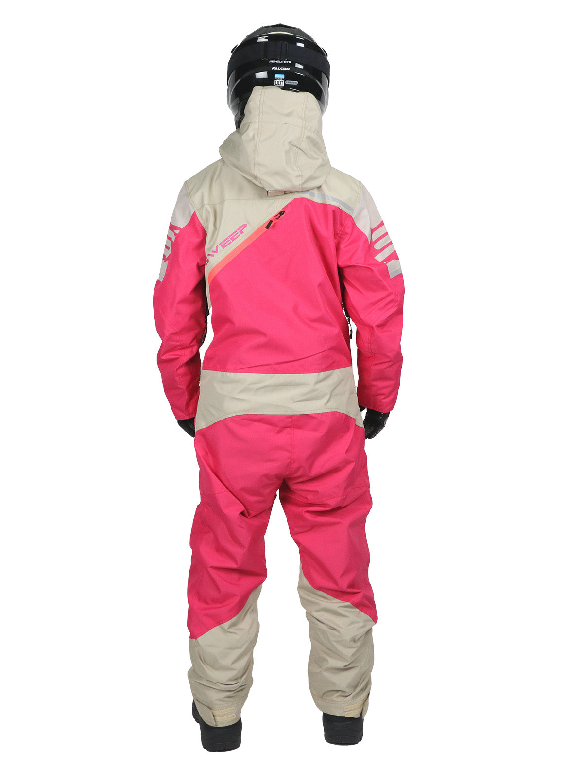 Sweep Razor Light ladies monosuit, vanilla white/bright pink