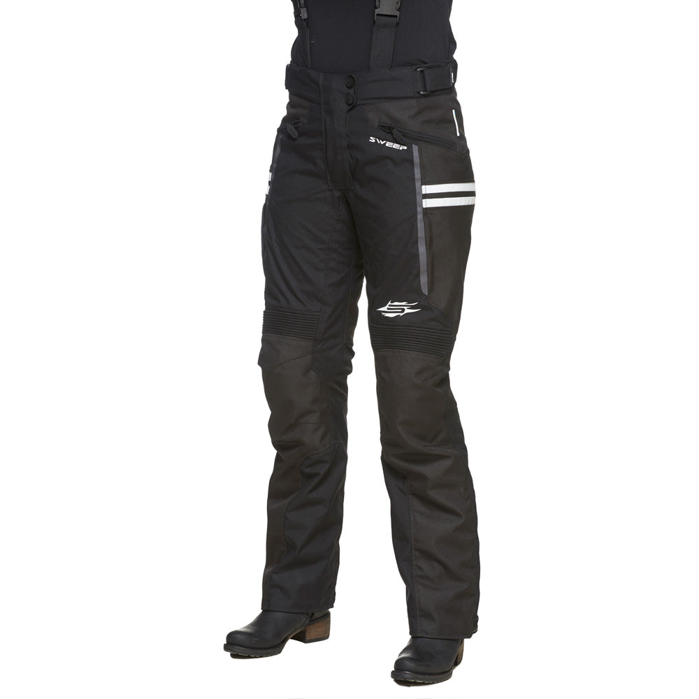 Sweep Janet waterproof ladies mc pant, black/white