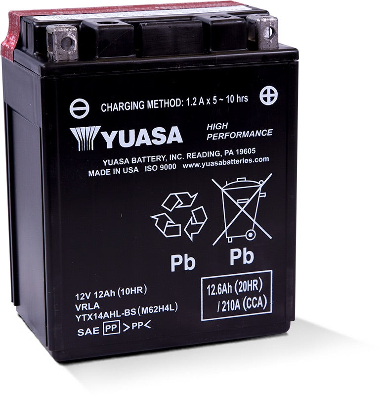 Yuasa High Performance MF VRLA Battery YTX14AHL-BS (CP) 12V
