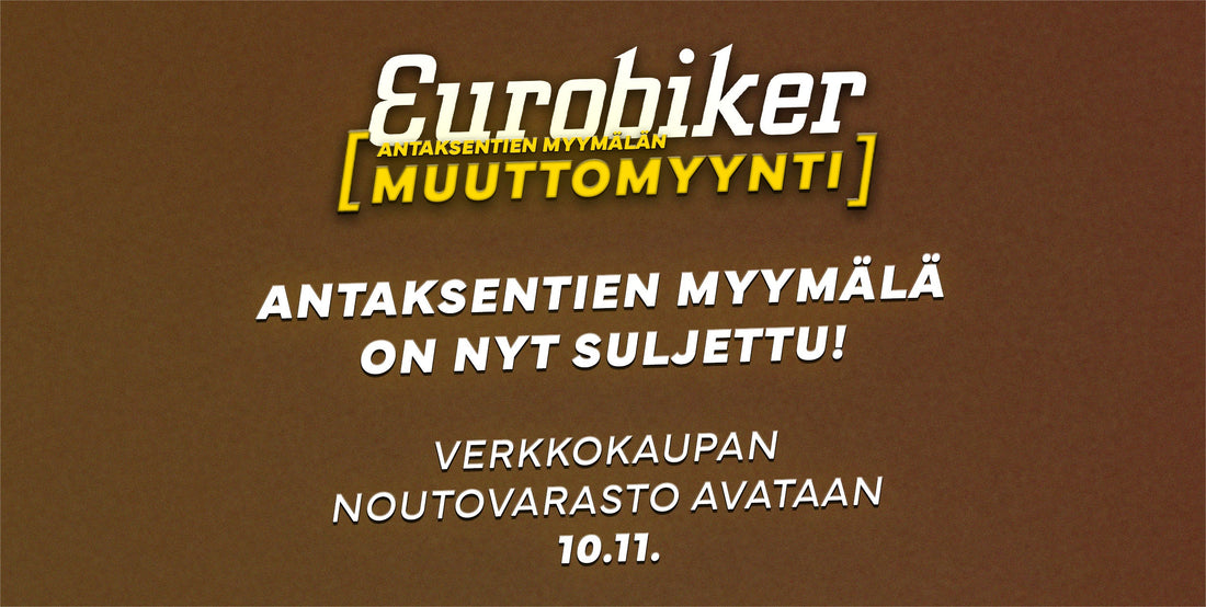 Antaksentien myymälä on nyt suljettu lopullisesti! Verkkokaupan noutovarasto avataan 10.11. alkaen.