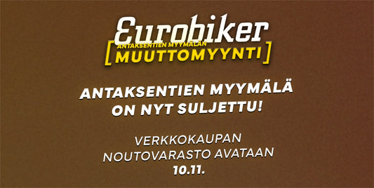 Antaksentien myymälä on nyt suljettu lopullisesti! Verkkokaupan noutovarasto avataan 10.11. alkaen.