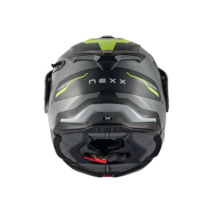 Nexx X.Lifecountry Carbon Terra harmaa/neon