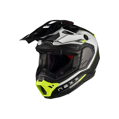 Nexx X.Rally Carbon Raid valkoinen/neon