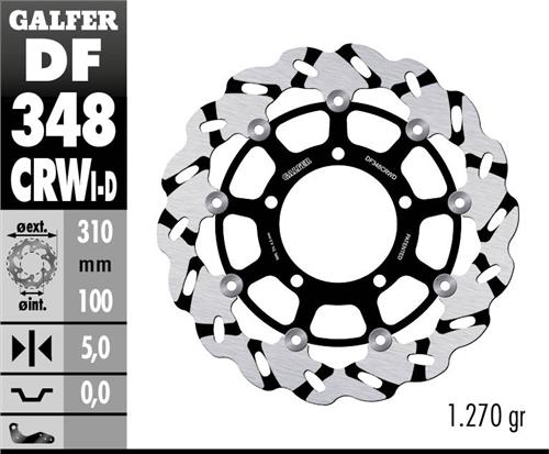 Galfer Wave Brake disc, SUZUKI M 109/M 1800/VZR 1800 Intruder, front right