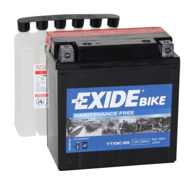 Exide ETX9C-BS akku , 12V , 9 Ah