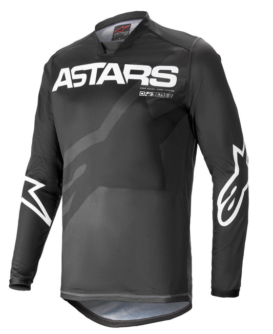 Alpinestars Racer Braap paita, musta/harmaa/valkoinen