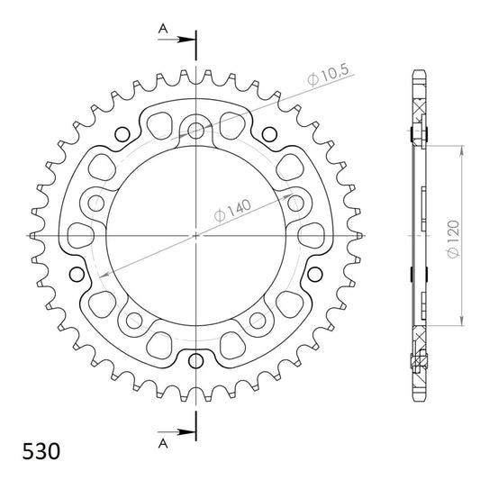 Supersprox Stealth takaratas Black 1800-RST-42-0