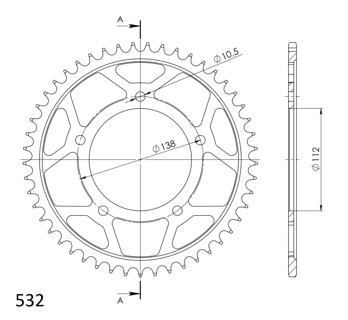 Supersprox takaratas Steel RFE-1873:49