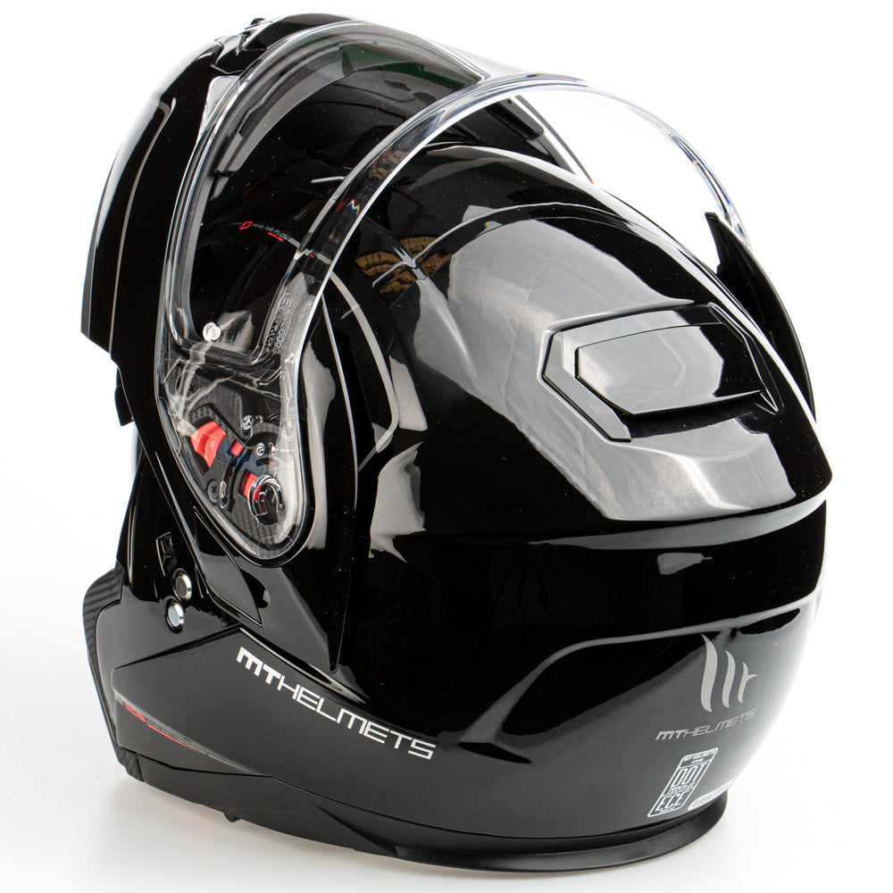 MT Atom flip-up helmet, black