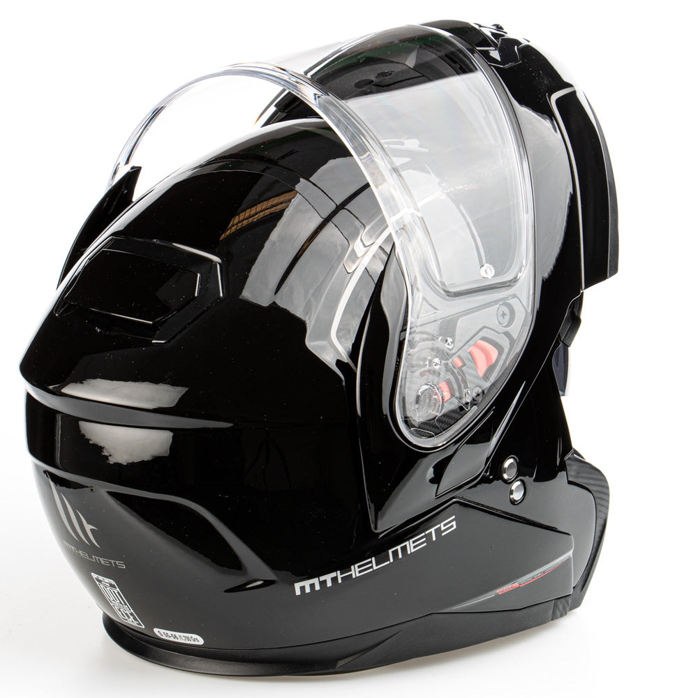 MT Atom flip-up helmet, black