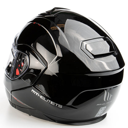 MT Atom flip-up helmet, black