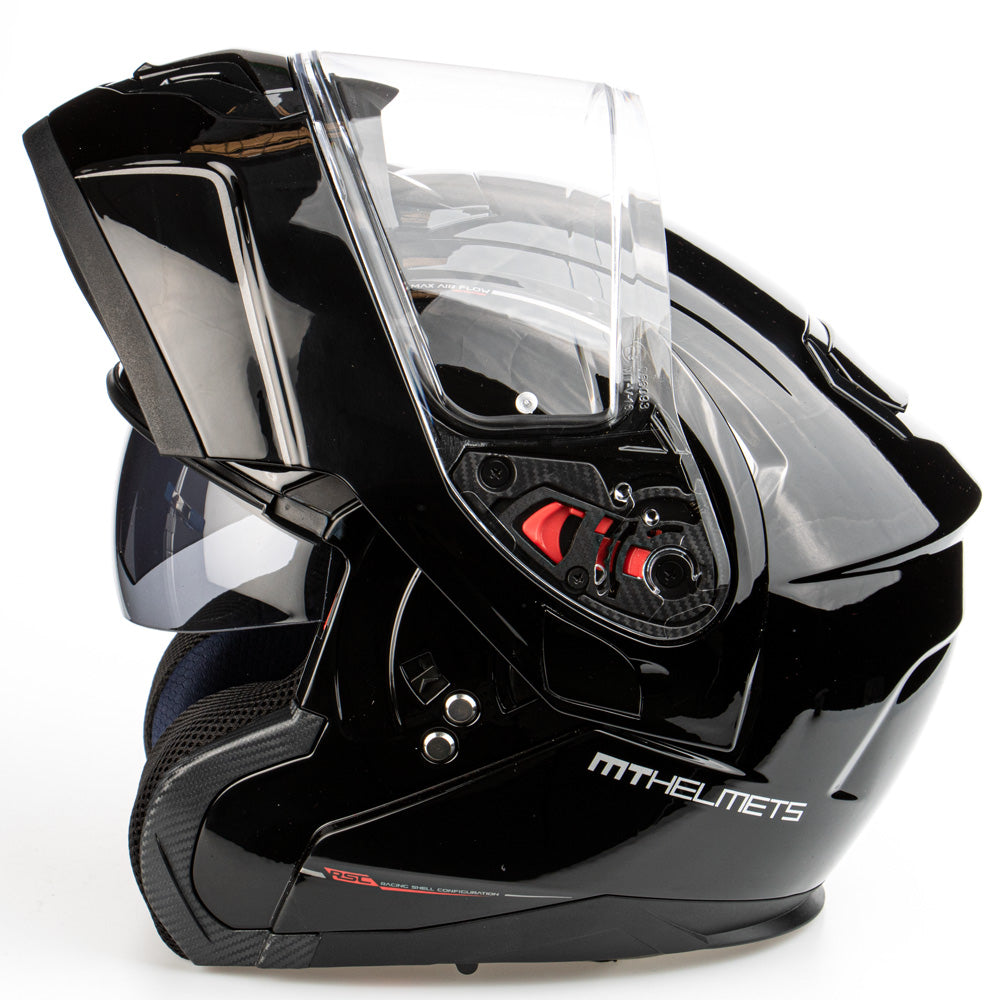 MT Atom flip-up helmet, black