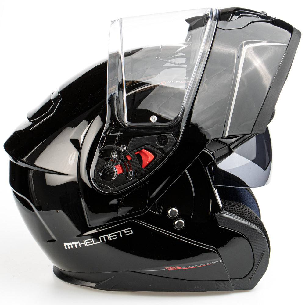 MT Atom flip-up helmet, black