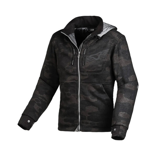 Macna District Woman hoodie, Black/Grey Camo