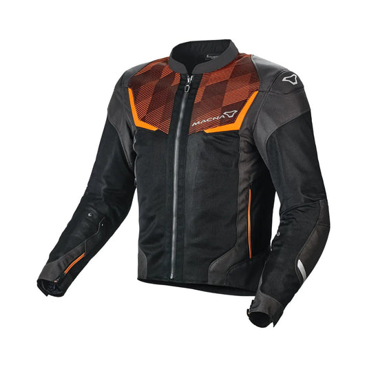 Macna Orcano mesh jacket, black/orange