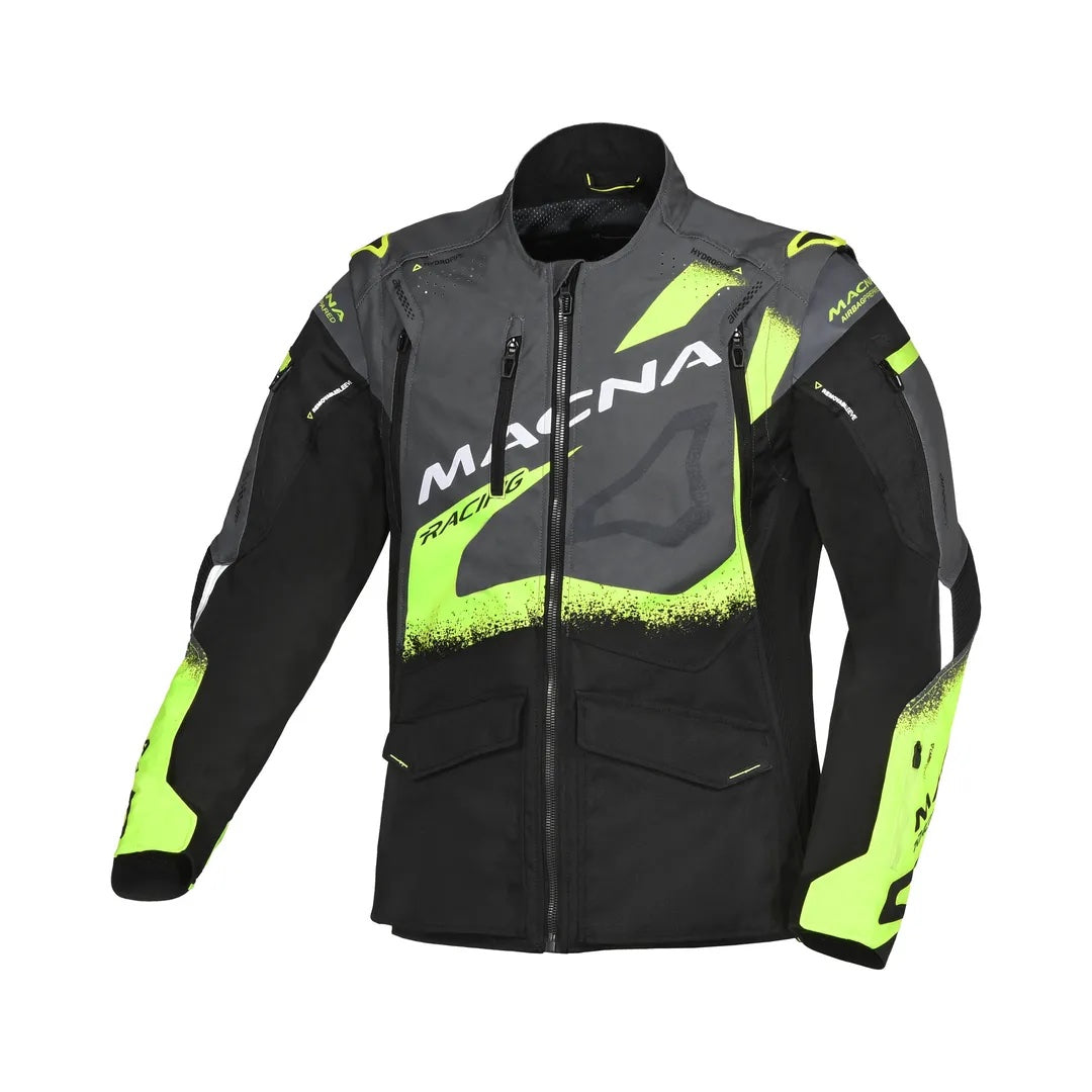 Macna Landmark enduro jacket, Black/Grey/Fluo.Yellow