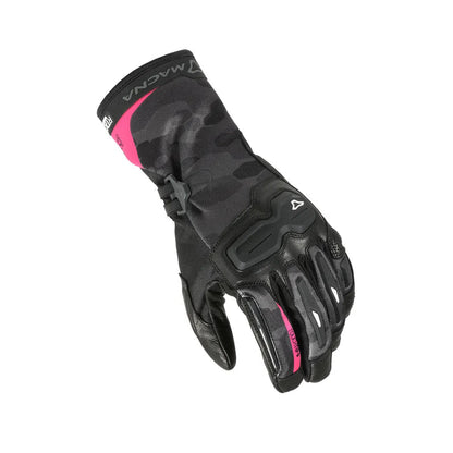 Macna Terra RTX Women waterproof glove, black camo/pink