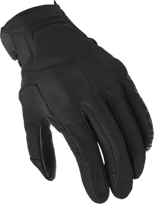 Macna Obtain Leather ohut käsine, musta