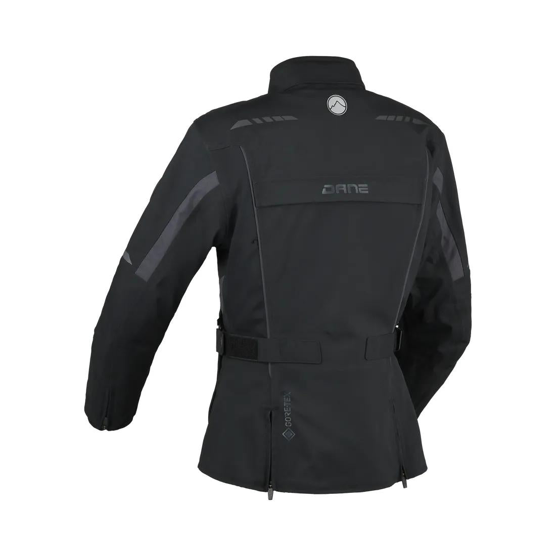Dane Elling 2 naisten laminoitu gore-tex ajotakki, musta