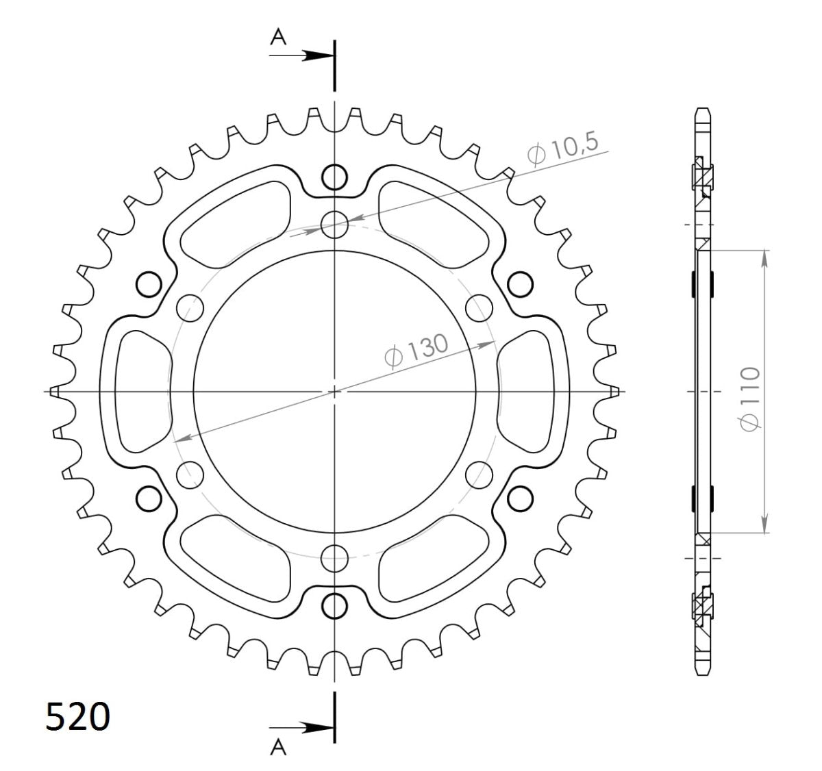 Supersprox Stealth takaratas Black 486-RST-42-0