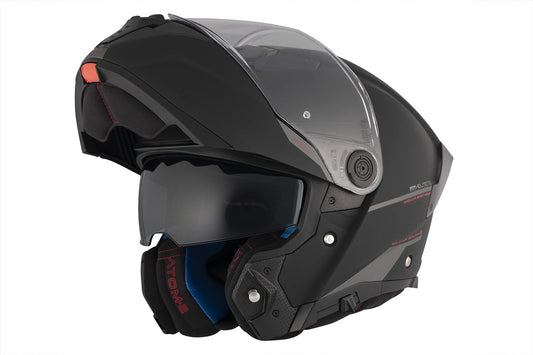 MT Atom 2 flip-up helmet, matt black