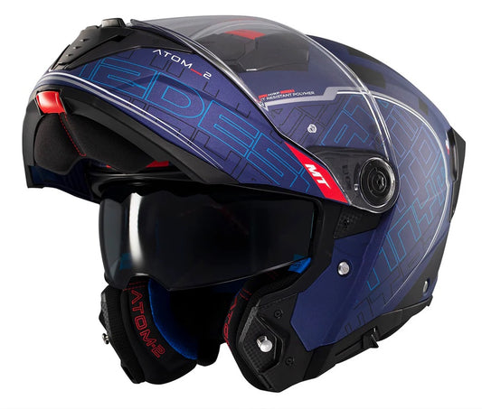 MT Atom 2 SV flip-up helmet, Destiny C7 matt
