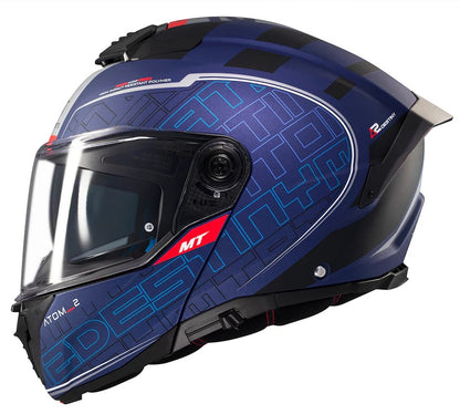 MT Atom 2 SV flip-up helmet, Destiny C7 matt