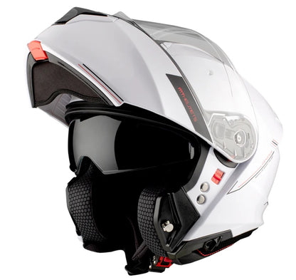 MT Genesis SV flip-up helmet, white