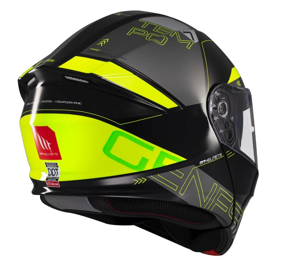 MT Genesis SV flip-up helmet, Atempo B3 fl. yellow
