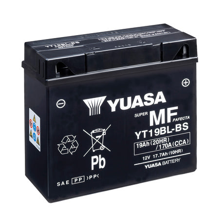 Yuasa High Performance MF VRLA Battery YT19BL (WC) 12V